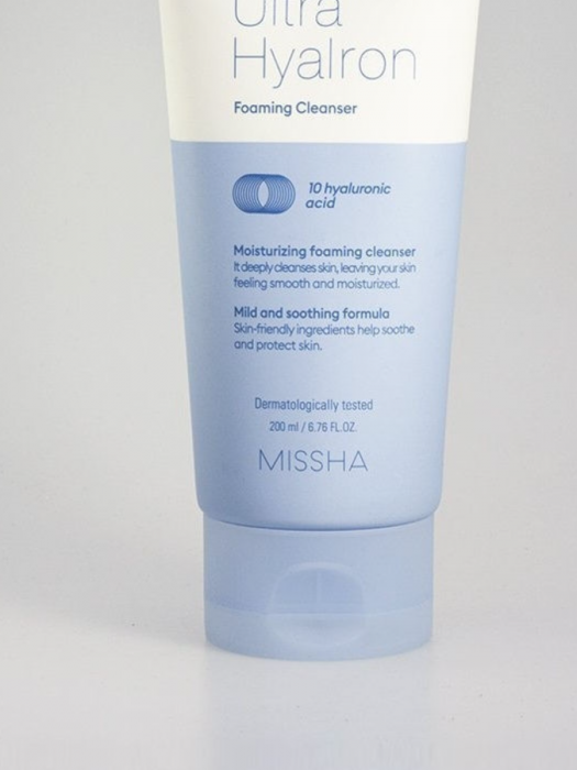 УВЛАЖНЯЮЩАЯ ГИАЛУРОНОВАЯ ПЕНКА ДЛЯ УМЫВАНИЯ MISSHA SUPER AQUA ULTRA HYALRON FOAMING CLEANSER