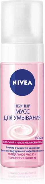 Нежный мусс для умывания Nivea с маслом миндаля